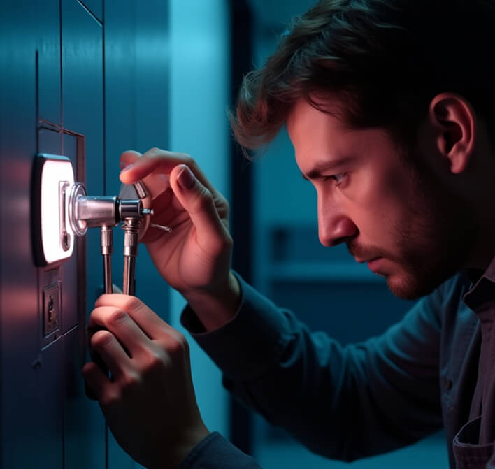 Emergency lockout assistance with precision tools